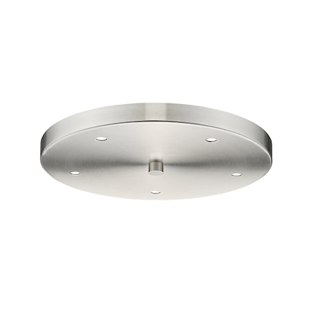 Z-Lite Multi Point Canopy Ceiling Plate, 5-Light, 12 In.W x 1.5 In.H, Brushed Nickel CP1205R-BN